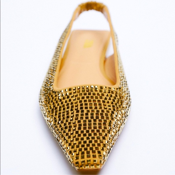 New ZARA Sparkling slingback flats - Picture 3 of 6
